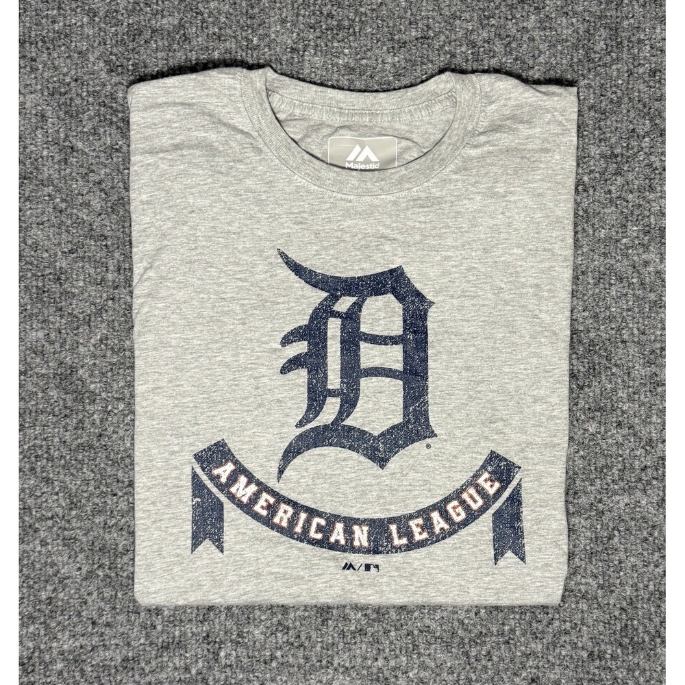 Detroit Tigers T-Shirt American League‎ Baseball Gray Men's Size XXXL NWOT